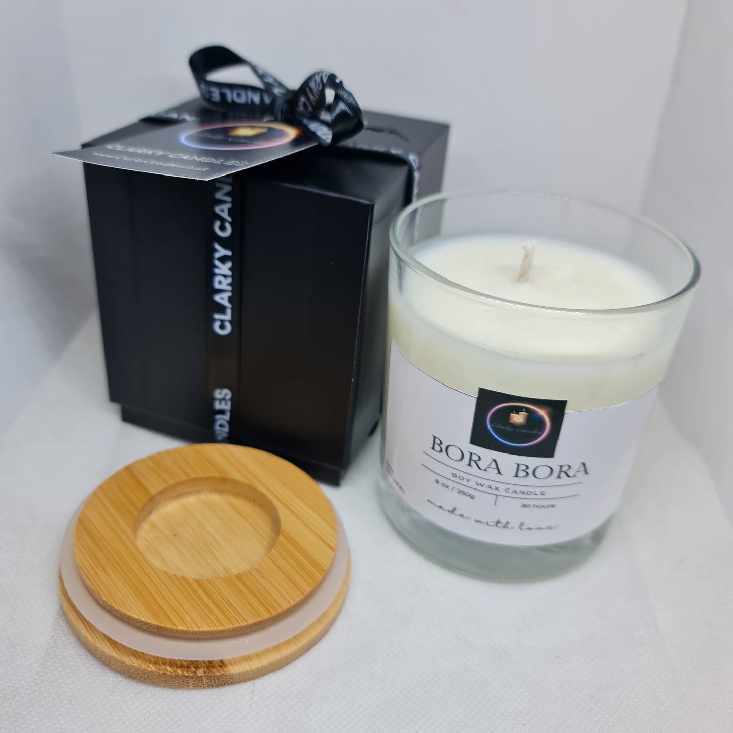 Luxury Gift Wrapped Candle Bora Bora