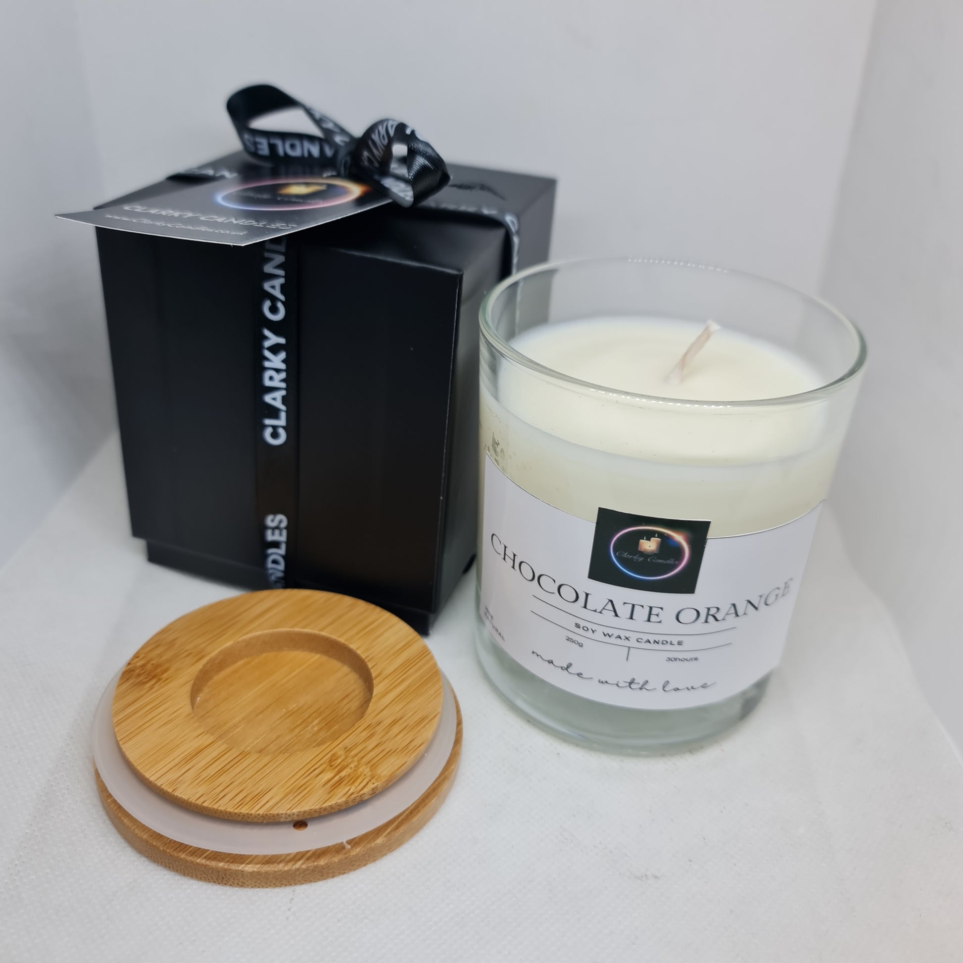 Luxury Gift Wrapped Candle Chocolate Orange