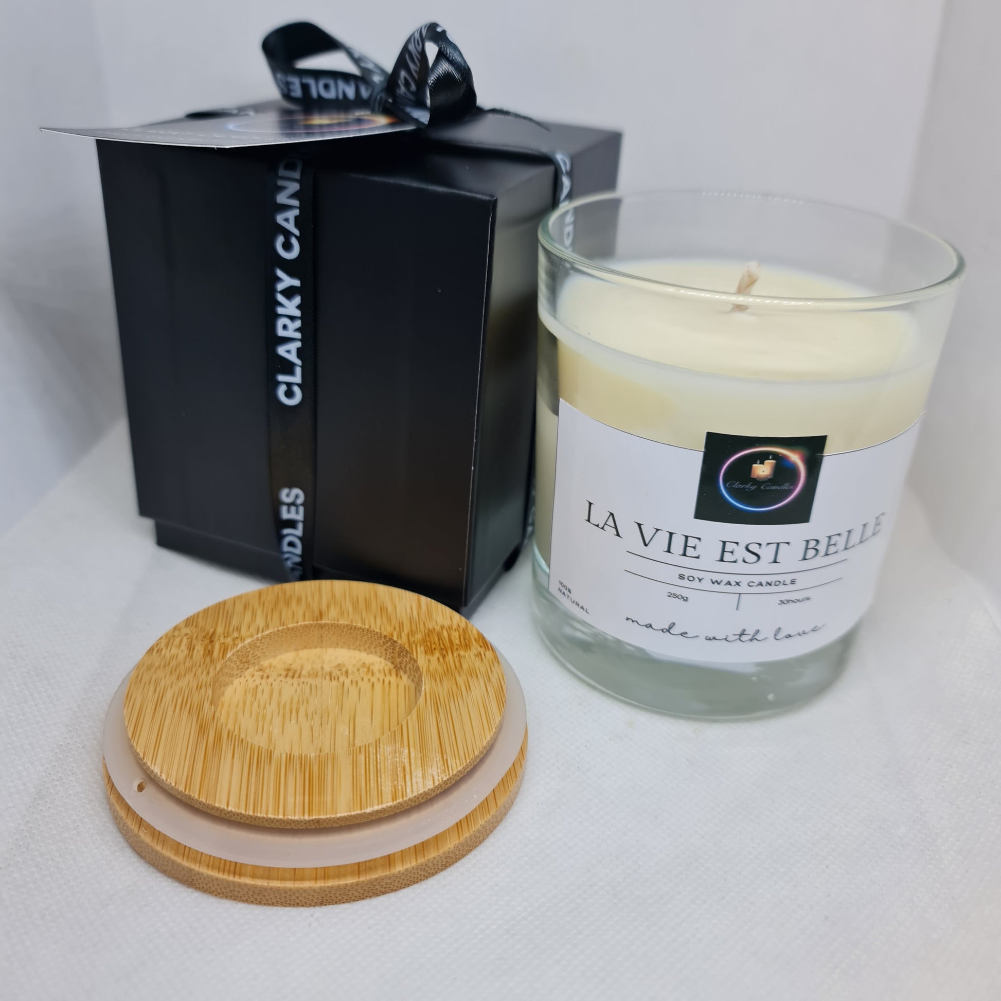 Luxury Gift Wrapped Candle La Vie Est Belle