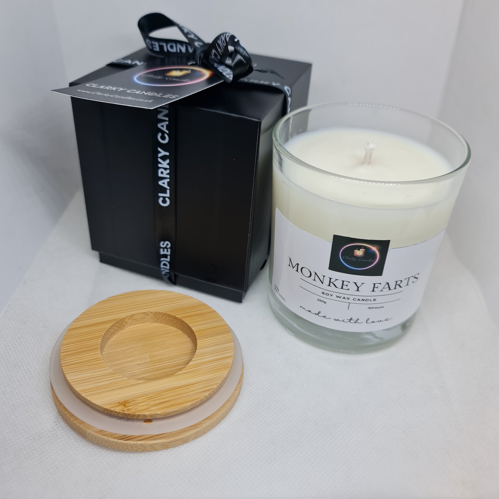 Luxury Gift Wrapped Candle Monkey Farts
