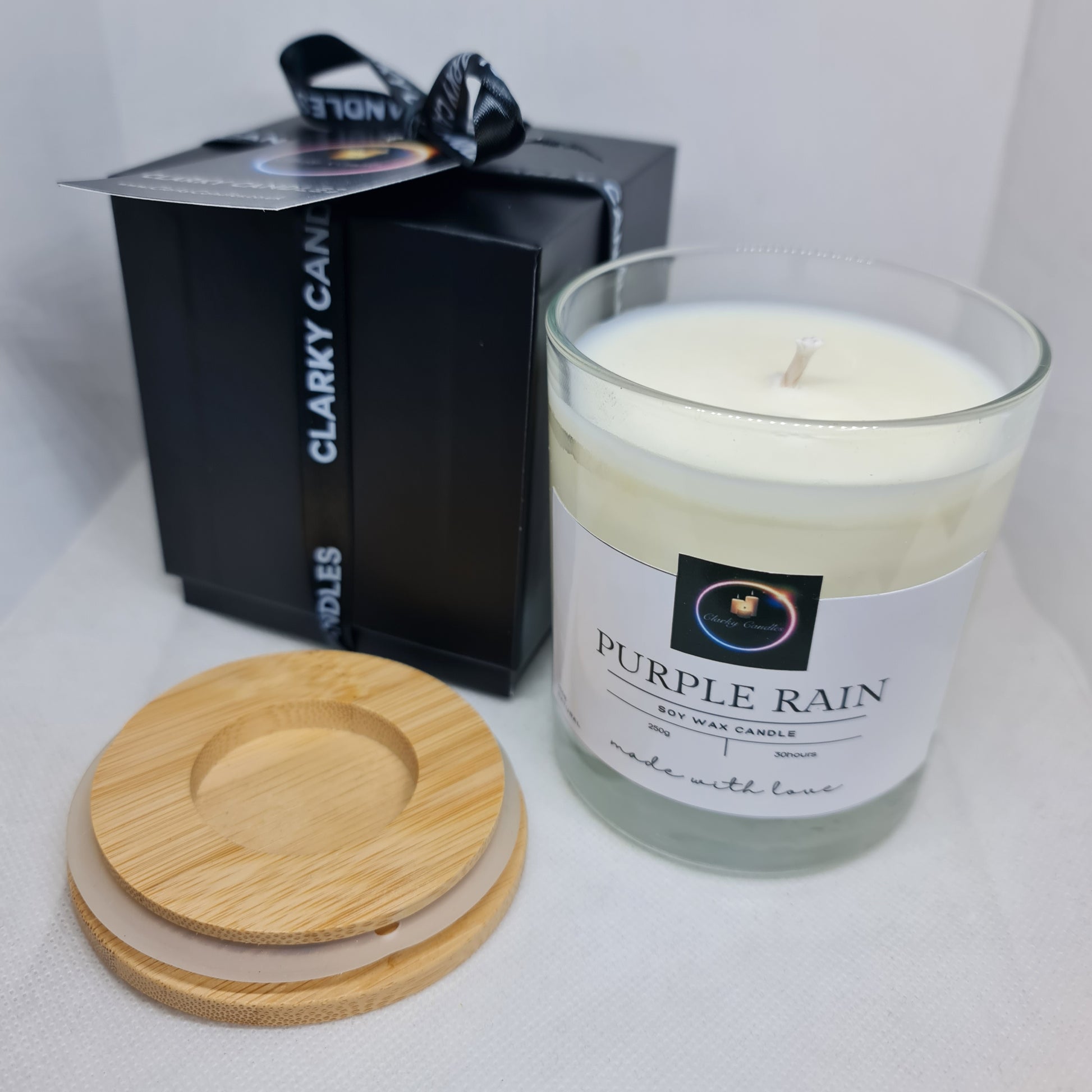 Luxury Gift Wrapped Candle Purple Rain