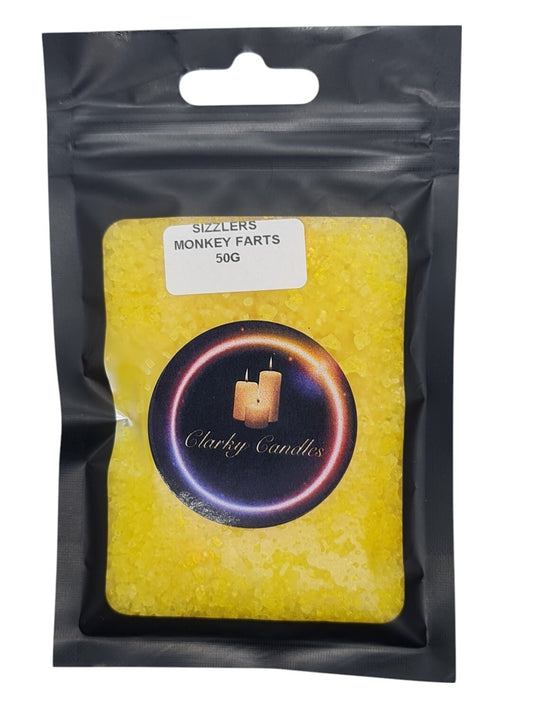 Monkey Farts Scented Sizzlers 50g - Premium Simmering Granules | £2.50 | Clarky Candles