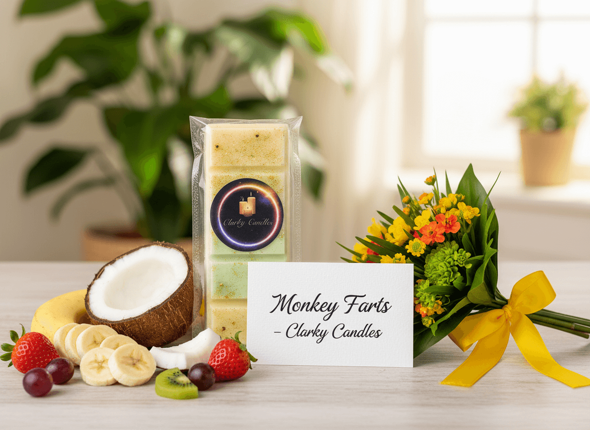 Monkey Farts Wax Melt Snap Bar | Fun Fruity Adventure | £2.20 | Clarky Candles