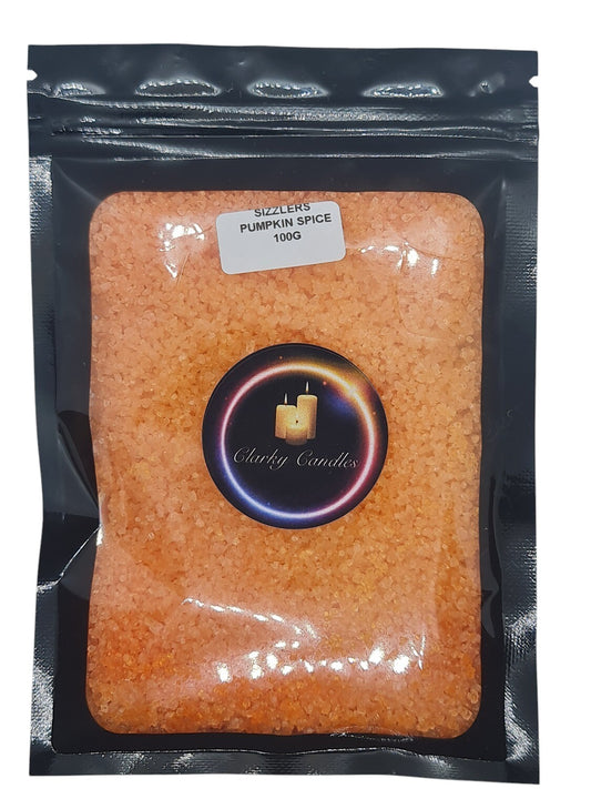 Pumpkin Spice Scented Sizzlers 100g - Premium Simmering Granules | £3.50 | Clarky Candles