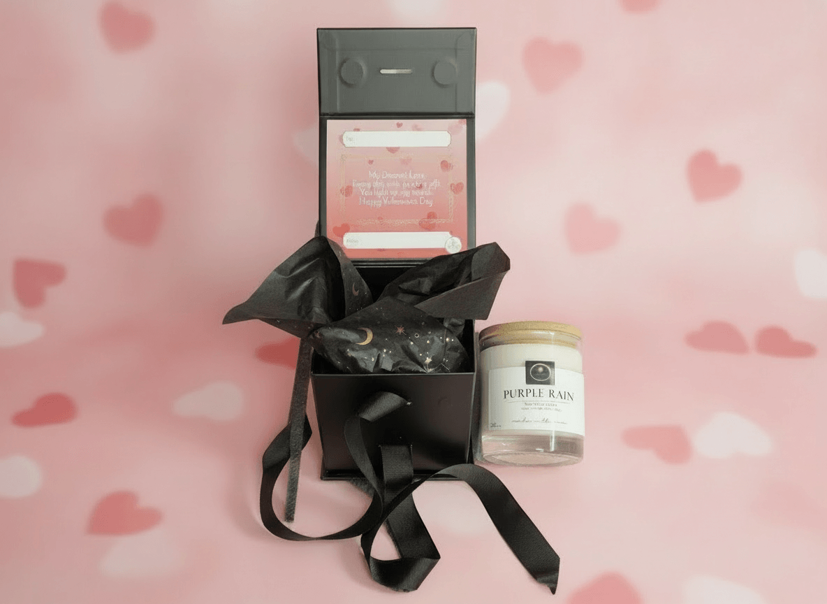 Purple Rain | Luxury Valentine’s Scented Candle | With Valentine's Gift Message