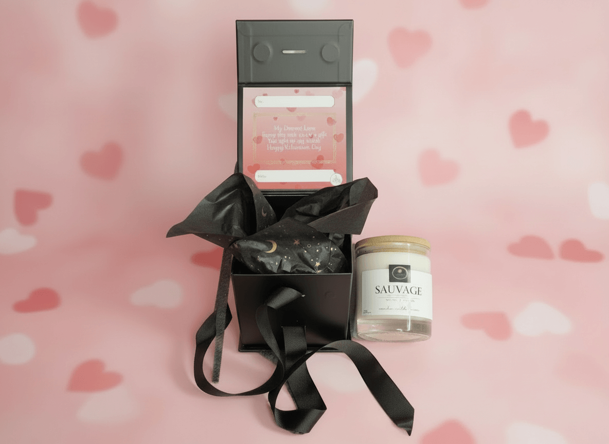 Sauvage | Luxury Valentine’s Scented Candle | With Valentine's Gift Message