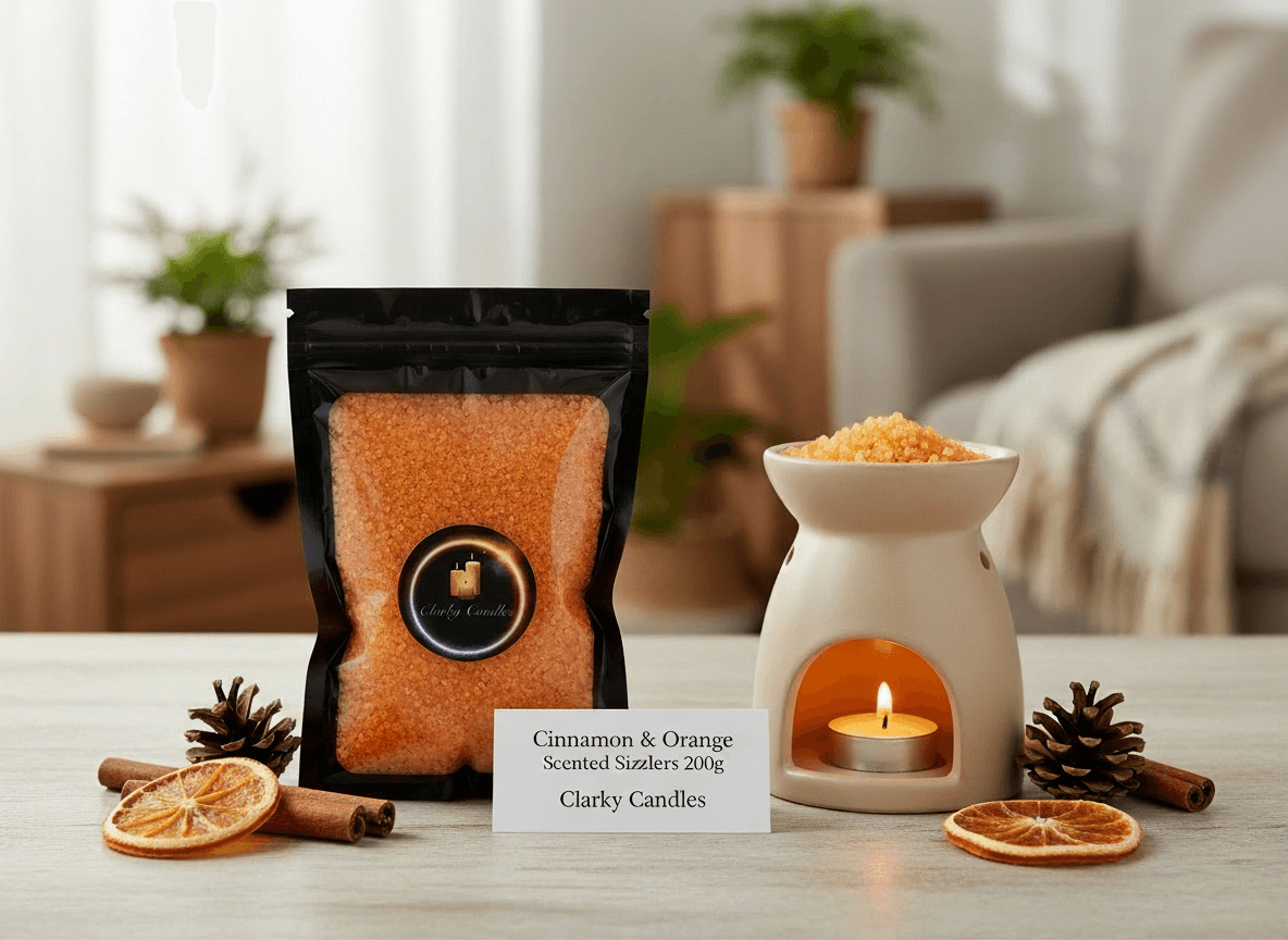 Cinnamon & Orange Scented Sizzlers 200g | Simmering Granules | £4.50