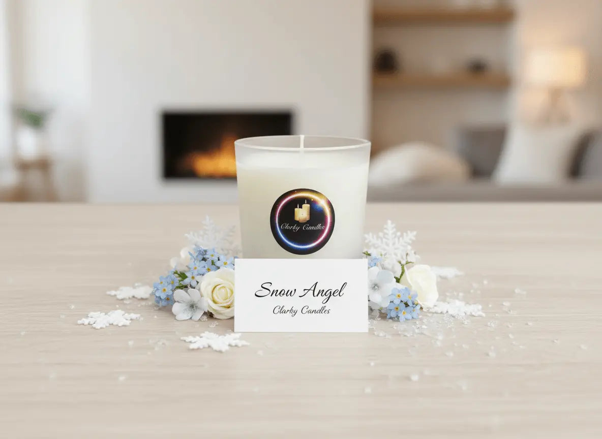 Snow Angel Scented Soy Wax Candle | Pure Winter Serenity Fragrance | £9.95 My Store