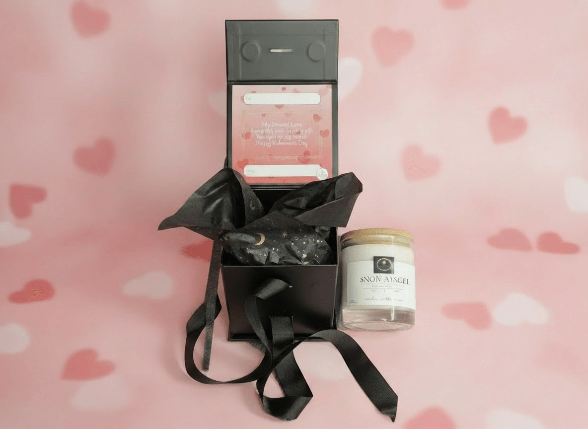 Snow Angel | Luxury Valentine’s Scented Candle | With Valentine's Gift Message