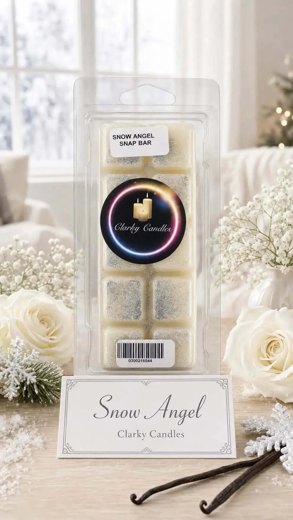 Snow Angel Wax Melt Snap Bar 50g CLARKY CANDLES