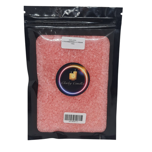 Strawberries & Cream Scented Sizzlers 100g - Premium Simmering Granules | £3.50 | Clarky Candles