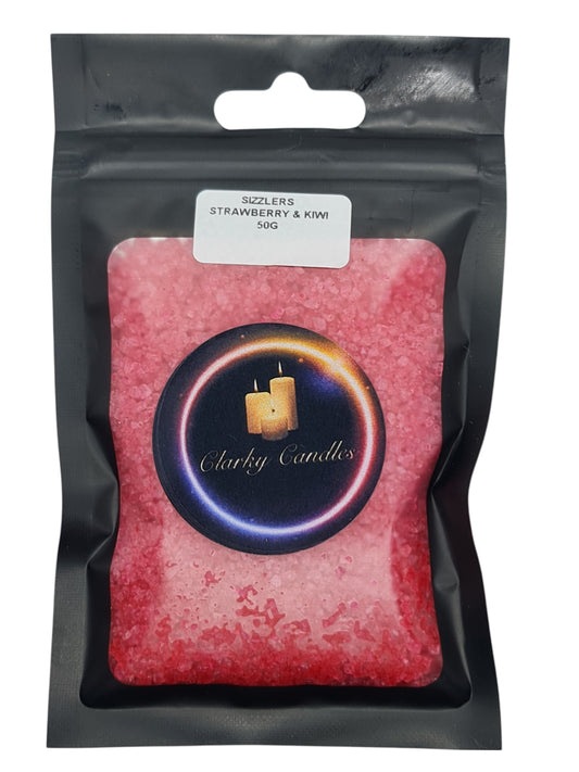 Strawberry & Kiwi Scented Sizzlers 50g - Premium Simmering Granules | £2.50 | Clarky Candles