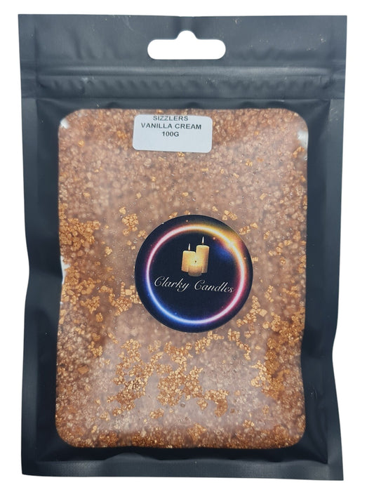 Vanilla Cream Scented Sizzlers 100g - Premium Simmering Granules | £3.50 | Clarky Candles