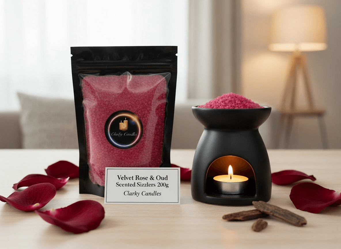 Velvet Rose & Oud Scented Sizzlers 200g | Simmering Granules | £4.50