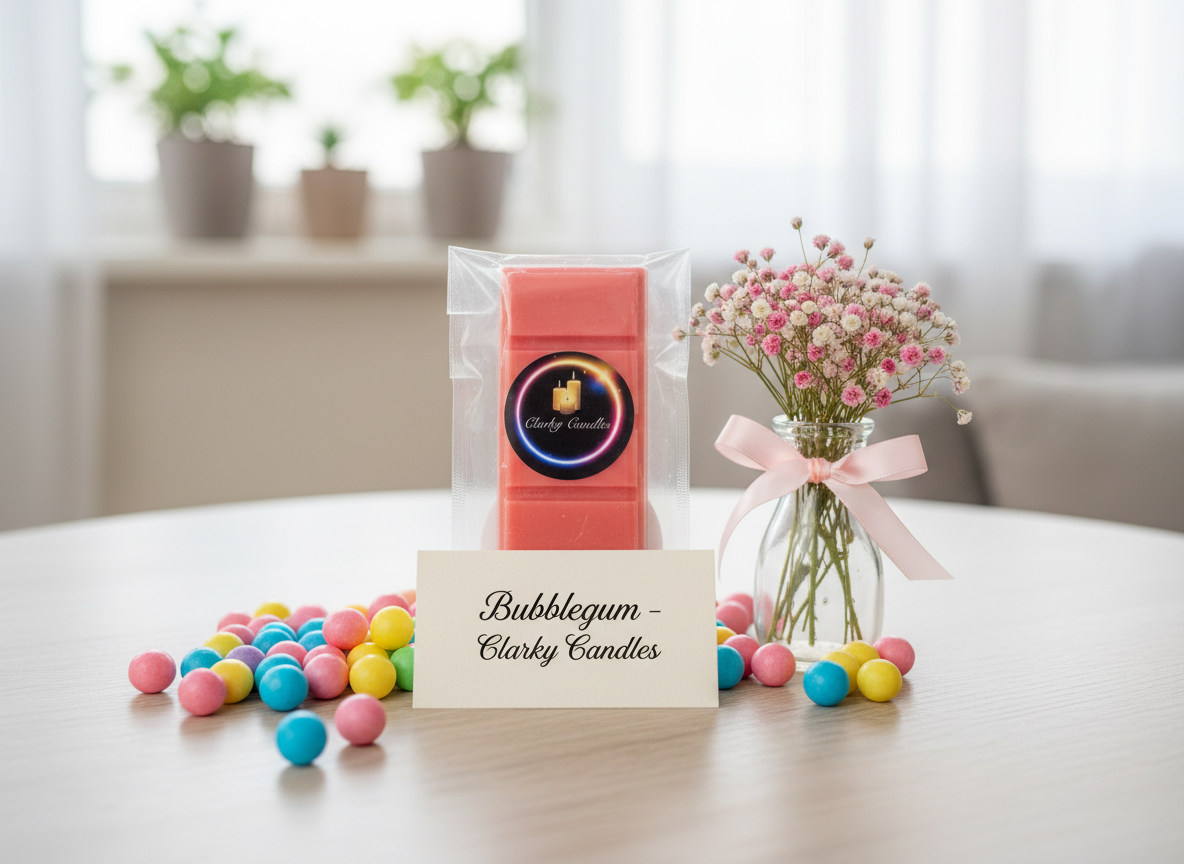 Bubblegum Wax Melt Snap Bar | Sweet Childhood Nostalgia | £2.20 | Clarky Candles