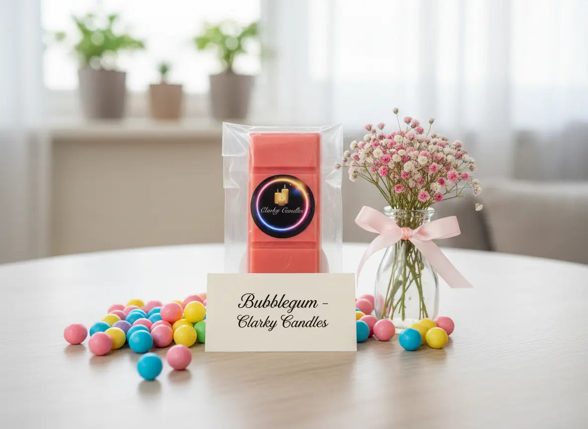 Bubblegum Wax Melt Snap Bar | Sweet Childhood Nostalgia | £2.20 | Clarky Candles My Store