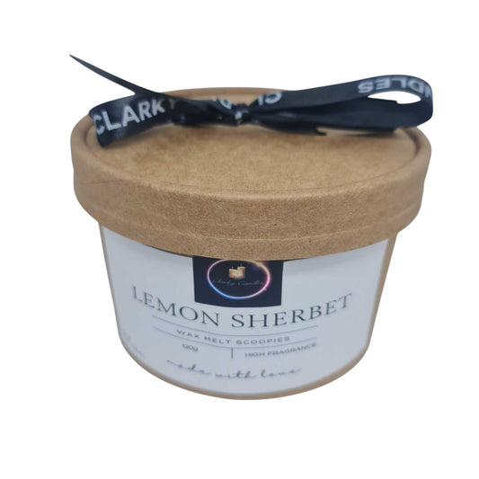 Wax Melt Scoopies - Lemon Sherbet - 120g | Sweet Citrus Treat | £6.95 | Clarky Candles