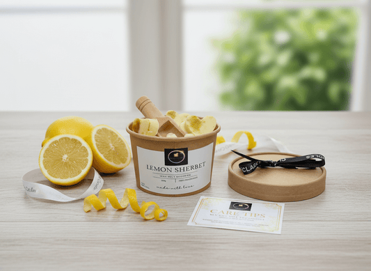 Wax Melt Scoopies - Lemon Sherbet - 120g | Sweet Citrus Treat | £5.95 | Clarky Candles