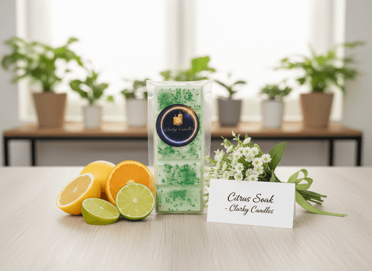 Citrus Soak Wax Melt Snap Bar | Refreshing Spa Escape | £2.20 | Clarky Candles