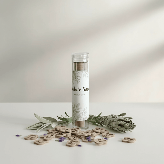 White Sage x40 Wooden Aromatherapy Incense Sticks | Clean Herbal Earthy Scent | £3.95 | Clarky Candles