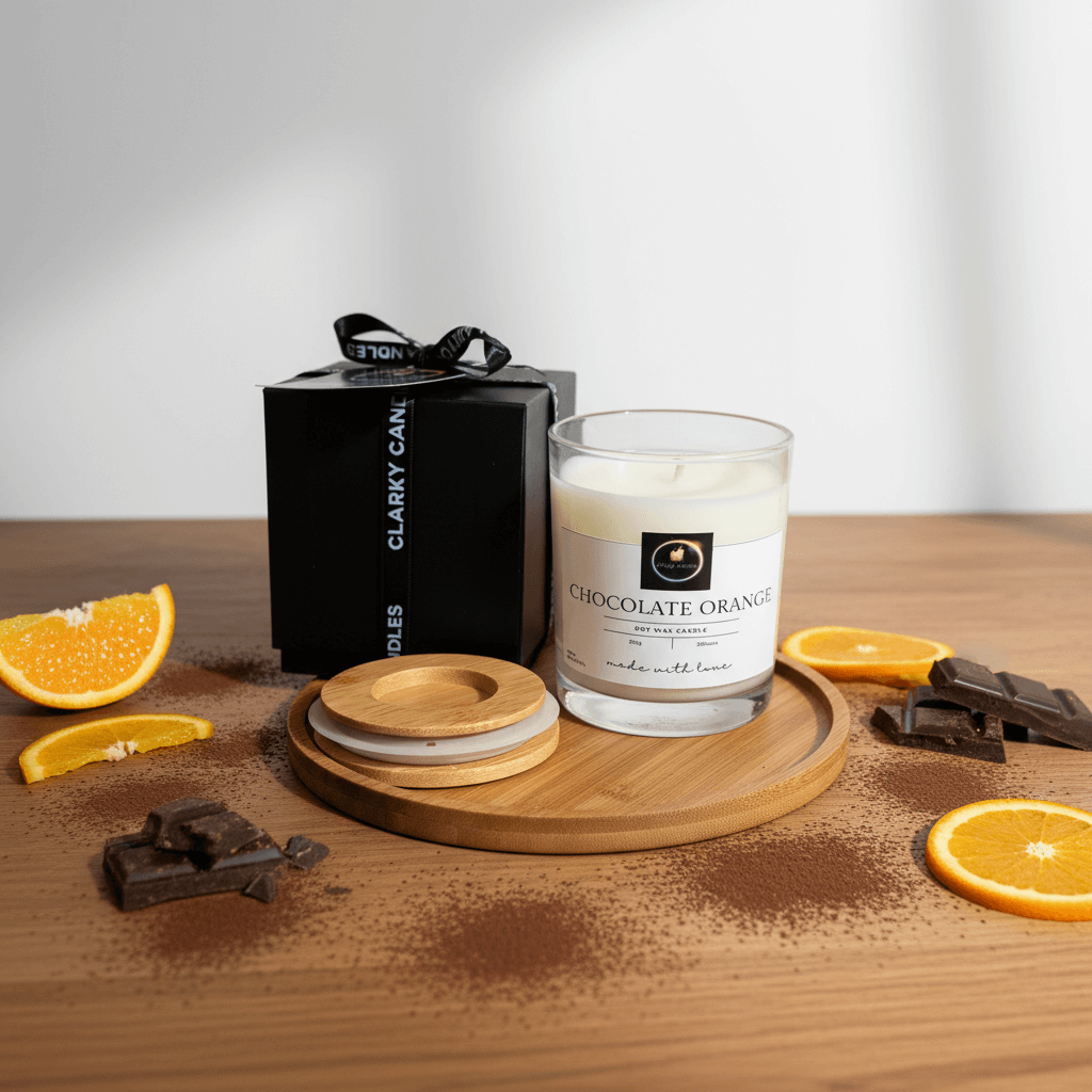 Chocolate Orange Luxury Candle | Citrus Delight | Gift-Wrapped | £17.95